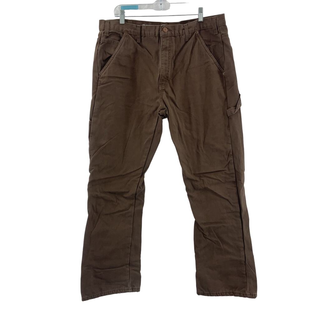 Dickies Men's Brown Cotton Carpenter Pants Size 38x32 Preowned
